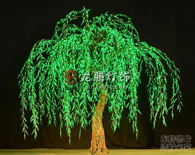 Wholesale outdoor Professional landscape artificial led weeping willow tree light