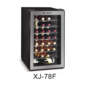 Home Appliances Semi-conductor Mini Wine Cooler Cellar / Wine Display Fridge with Glass Door
