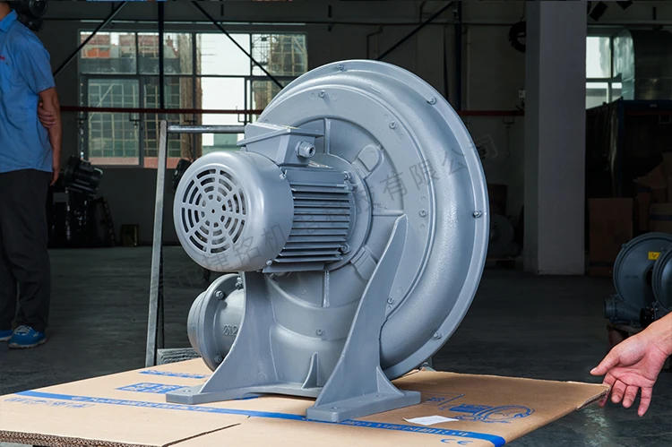 TB125-3 three phase 220V/380V 2.2kw Mid-Pressure industrial Centrifugal Fan blower for plastic raw material drying equipment