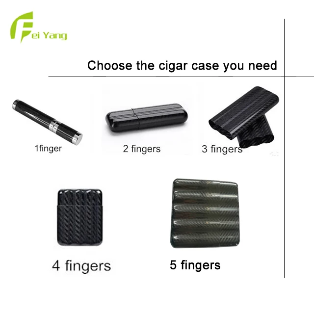 100%  real Carbon fiber 3 tube cigar case