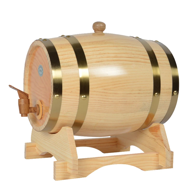 
New 2020 trending products 5l natural Oak Beer Barrel Small Wooden Wine Barrel with tap 