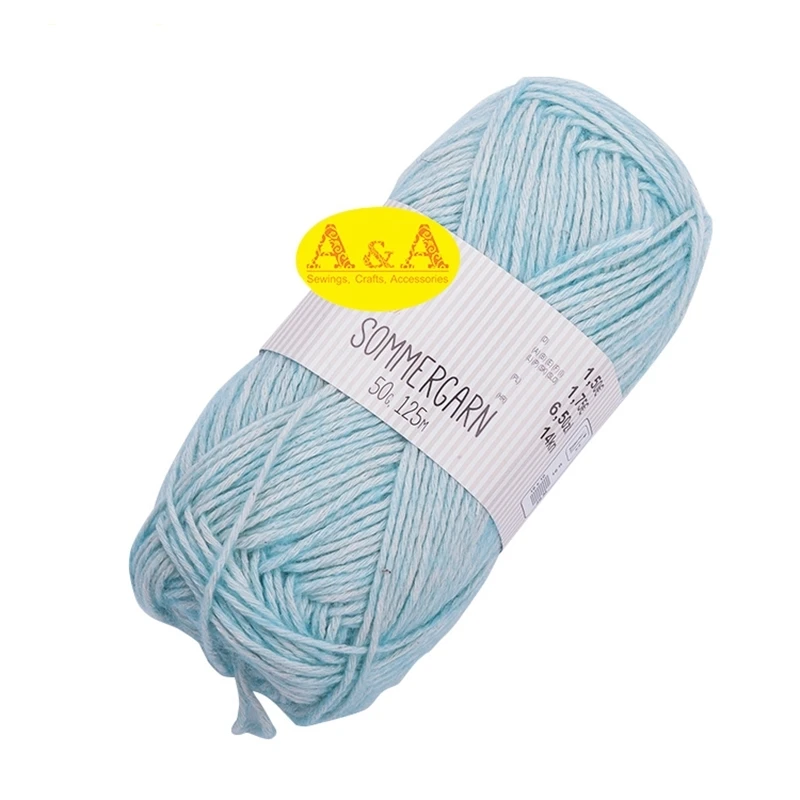 Elastic summer soft yarn 78% cotton, 22% acrylic knitting blend yarn crochet