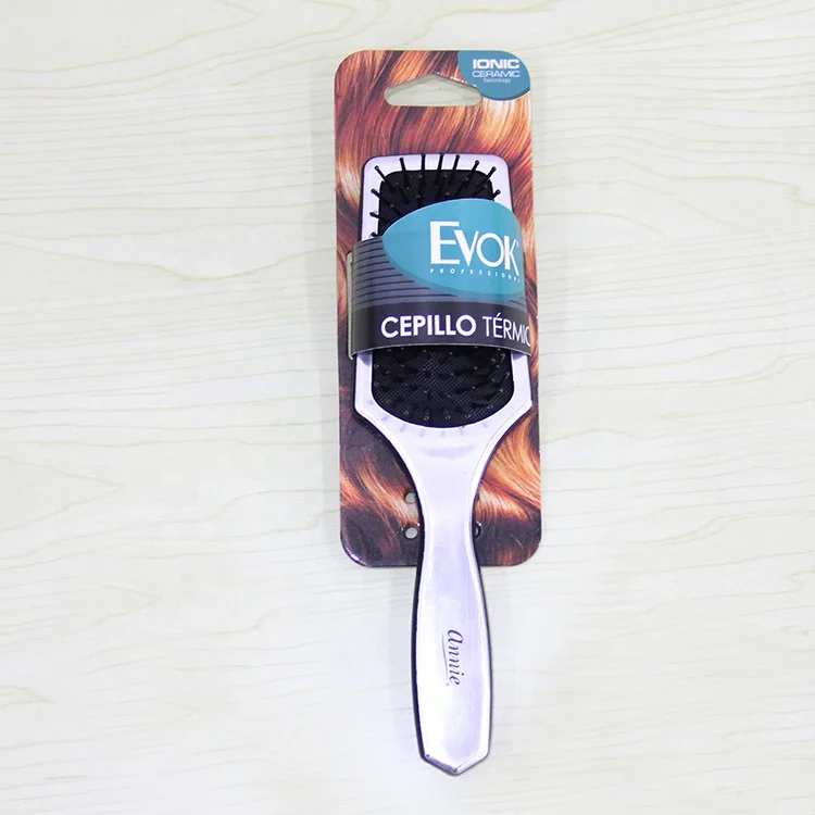 professional plastic Promotion gift loreal wholesale colorful anti-static hair shampoo paddle brush