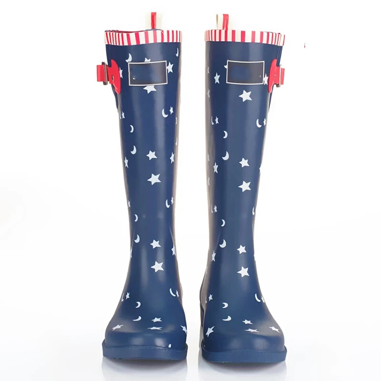 Модные голубые резиновые сапоги posh uk ladys