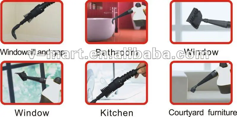 Многофункциональный электрический портативный пароочиститель одобренный CE GS ROHS ETL BSCI 1000 Вт