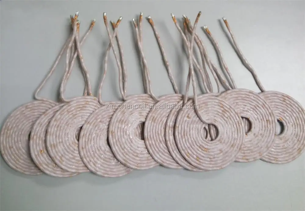 1000W flat Induction Heating pancake coil with OD 65mm