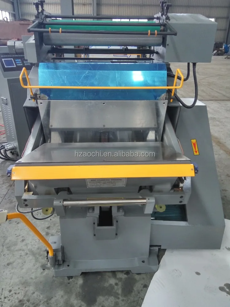 Semi-Automatic Die cutting and Hot stamping machine for Leather Cover Paper Board