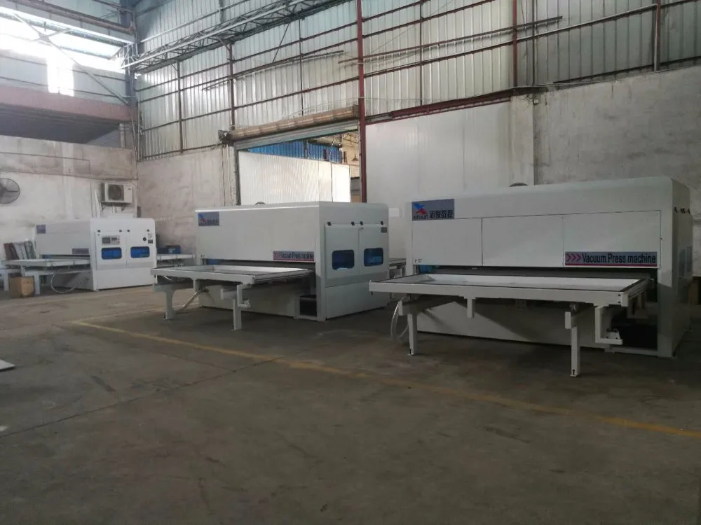 Full Automatic Pvc Film Veneer Vacuum Membrane Press Machine With PLC Controller