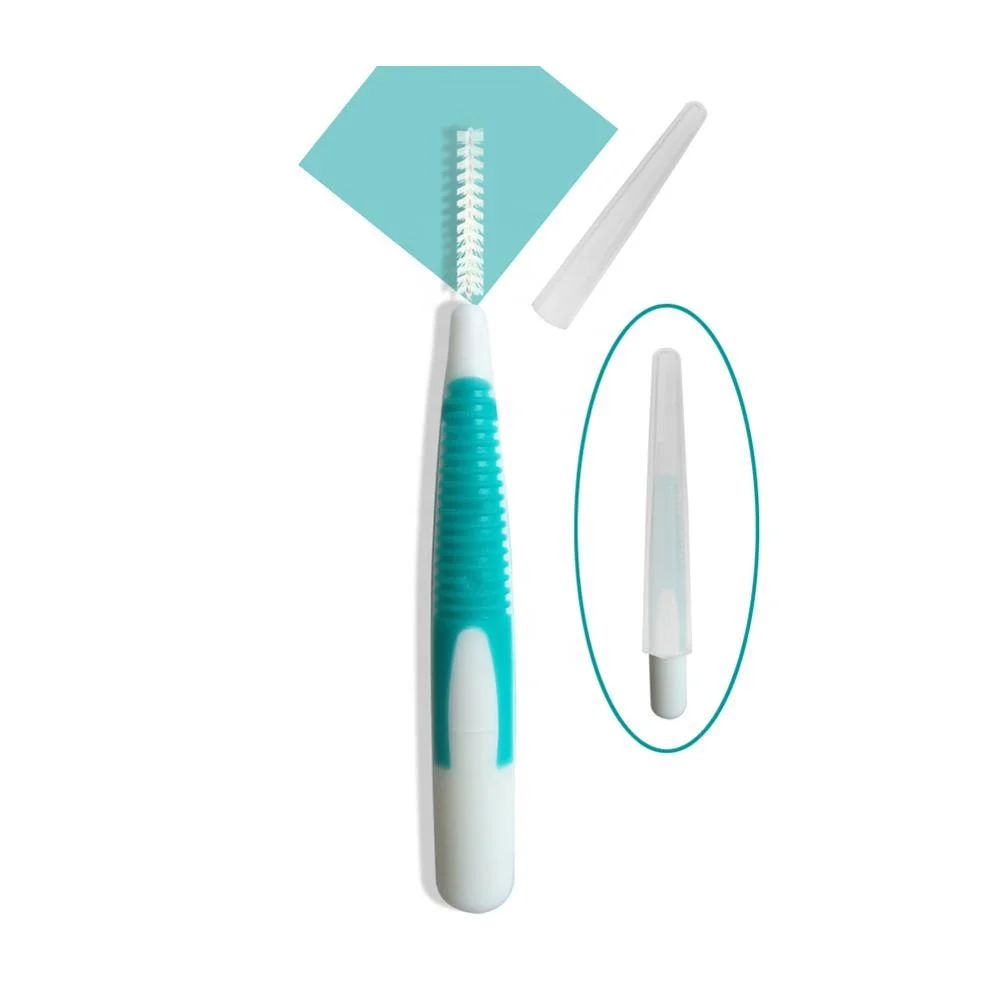 Ce Approved Stainless Steel Wire  Disposable Plastic Handle Interdental Brush