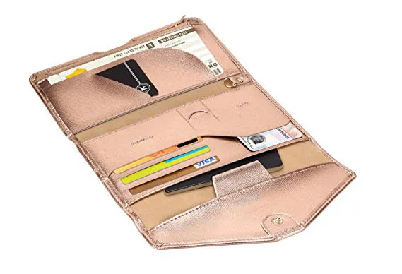 RFID Blocking Passport and Vaccine Card Holder Combo Passport Holder Travel Wallet with Vaccination Card Holder Passport Case