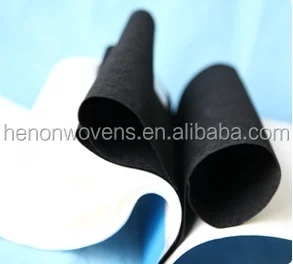 Black plain spunlace nonwoven fabric for car and machine production