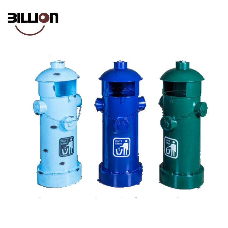 Cheap Tall Fire Hydrant Trash Can With Foot Pedal