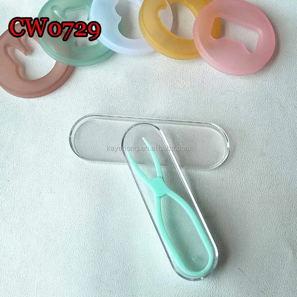 contact lens case soft color silicone scissors tweezers CW0729