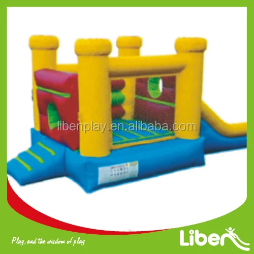 Детская игровая площадка замок воздушный шар горка и надувной батут для продажи