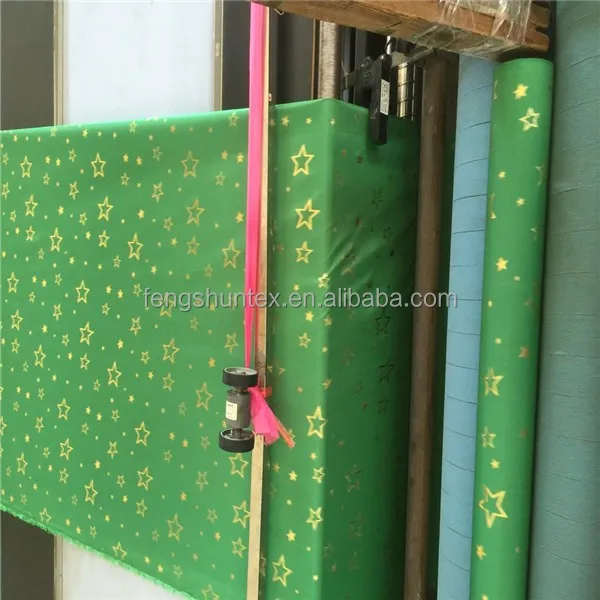 organza fabric with metallic foil