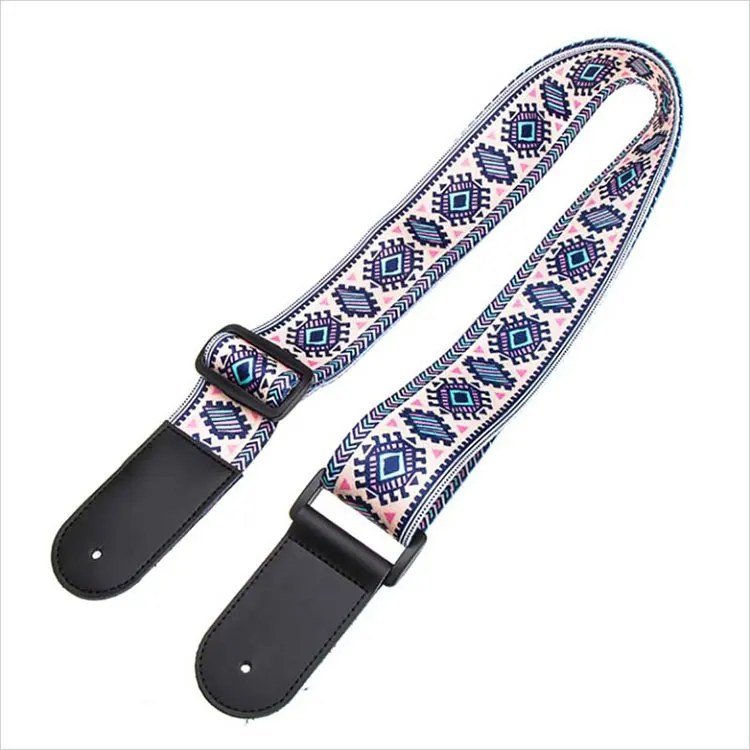 Manufacturer professional custom high quality fashion colorful personalized guitar strap belt