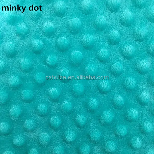 
Hot sale new design High Quality minky dot printed Flannel Fleece Fabric 