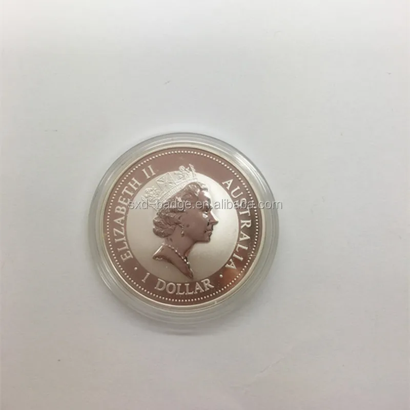 
top quality Australian kookaburra 1 troy oz engraved logo sterling silver coin 