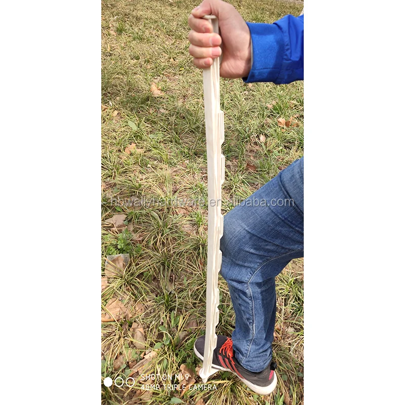 Cheap Product Electric Fence Plastic Step-in Poly Post With Steel Stakes For Cattle Farm Fence