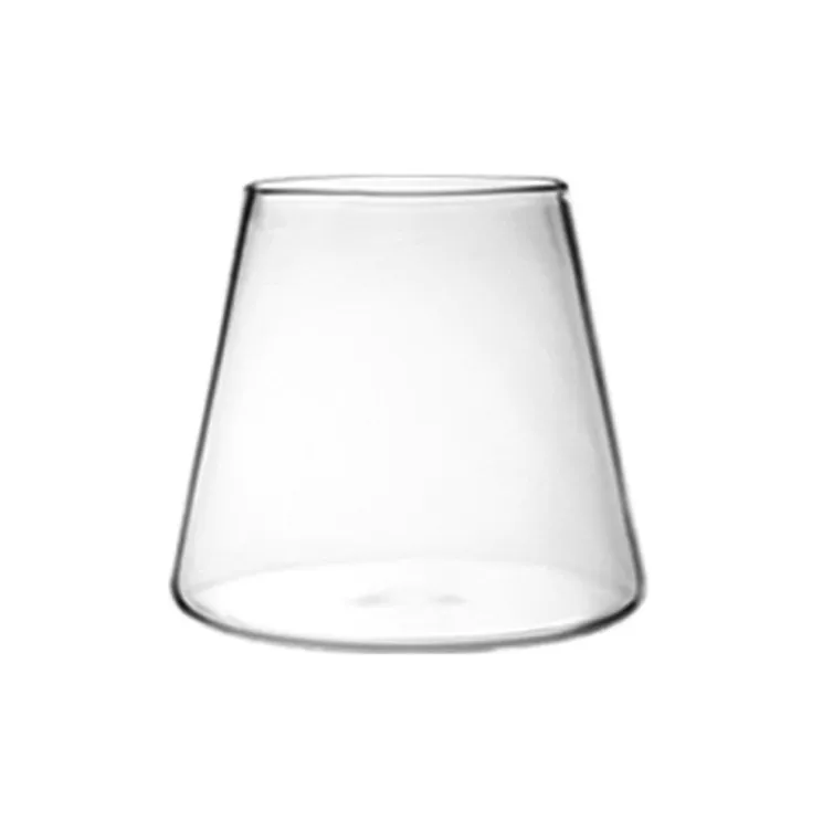 JHROC07 Creative Fuji Shape Large Borosilicate Big Drinking Water Glass Cup
