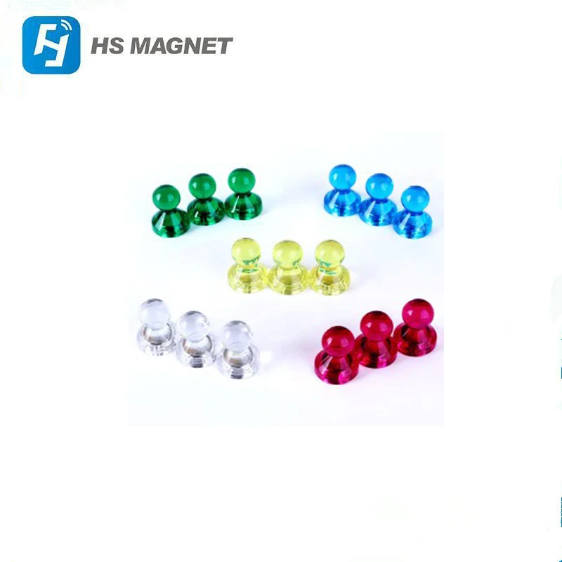 super Chinese factory manufacture different color durable magnetic push pin for Education