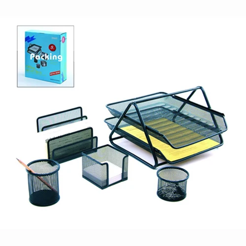 wire mesh drawer desk organizer Multi function and multi grid pen holder