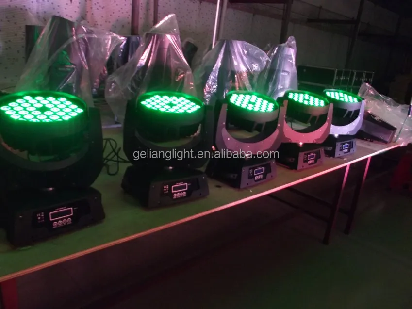 High power moving head RGBW stage lighting 4in1 36pcs 10 watt led led moving head wash beam stage lighting for party bar