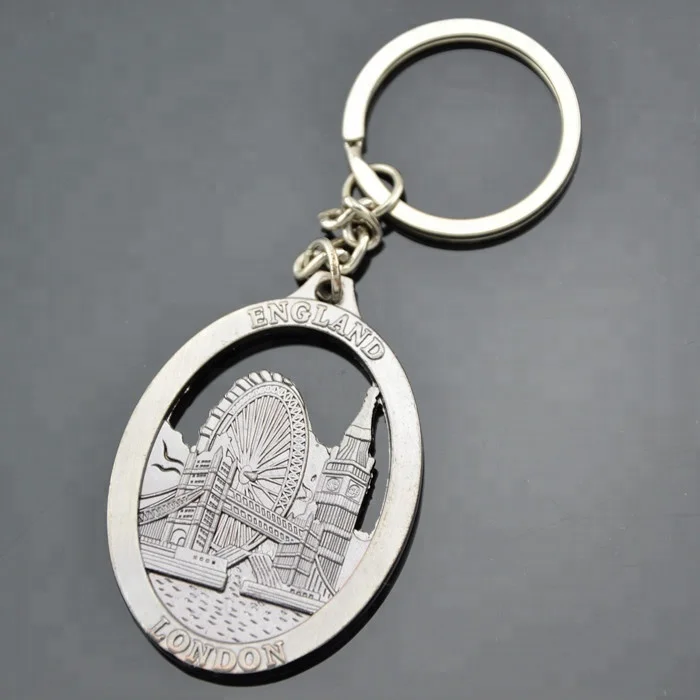 custom england souvenir key chain london keyring metal