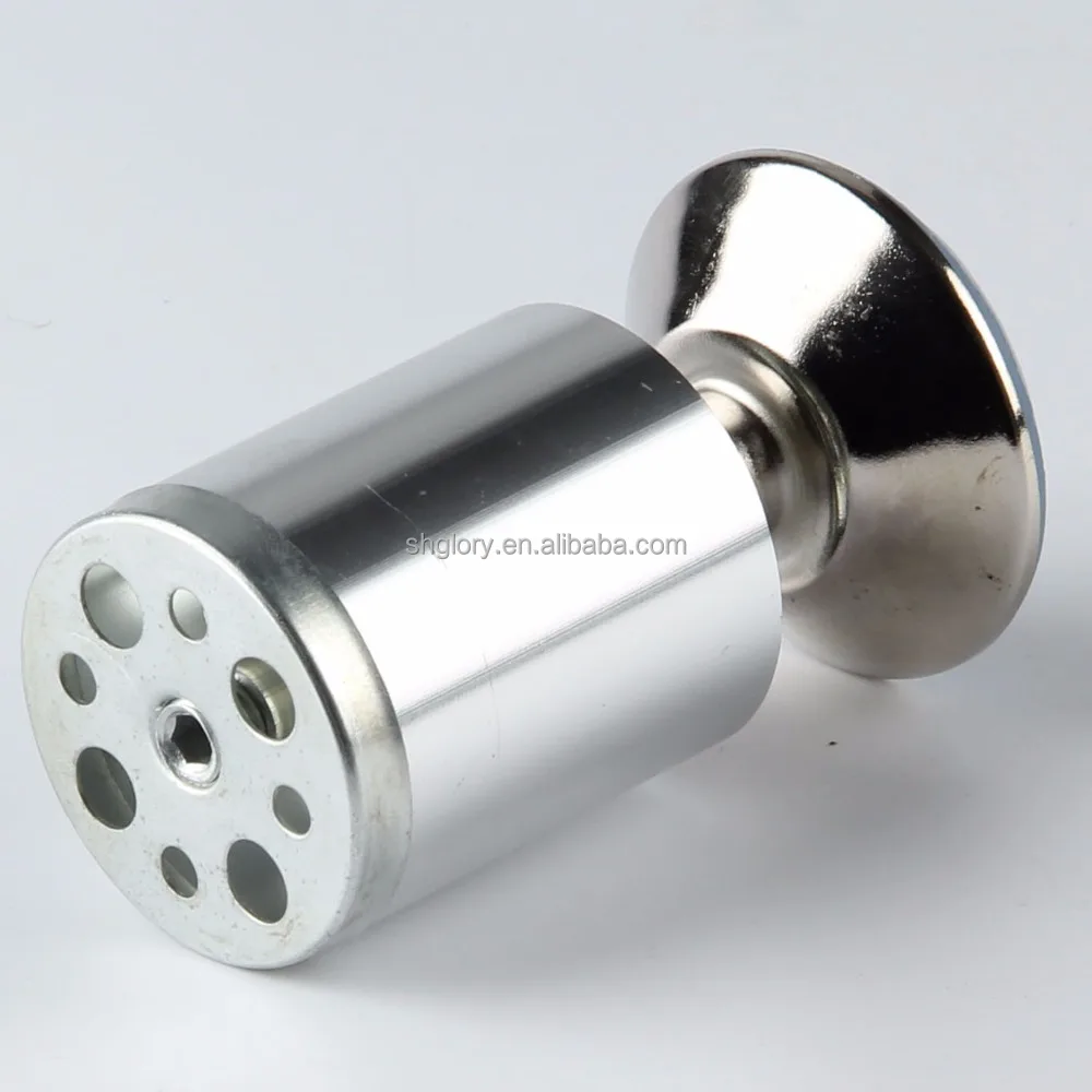 Wholesale Furniture Hardware Adjustable Finish Steel Sofa Feet Chrome Metal Soft Table Leg