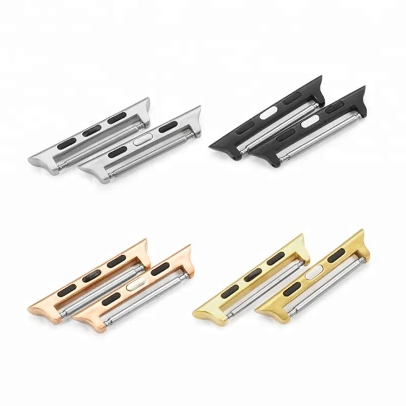 
Wholesale 316L Stainless Steel Spring Bar Adapter Connector Tool Watch Strap for Apple Watch Series 5 4 Series 3 2 Adapter Lugs 
