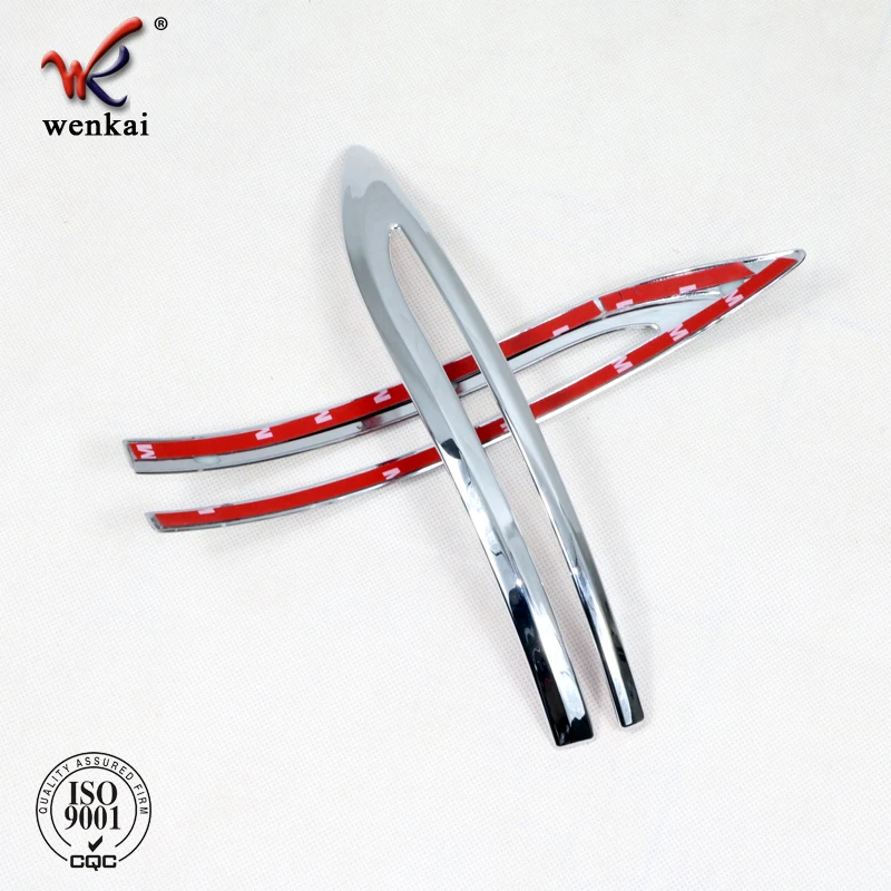 ABS Side Door Rear View Mirror Strip Decoration Trim For Nissan Leaf ZE1 Kicks 2017 2018 Car Accessories