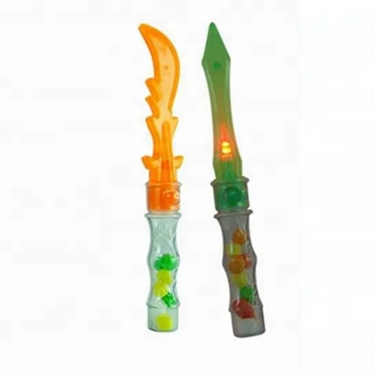 Weapon Shape Lighting  Toys Candy Light Up Plastic Sword Toy