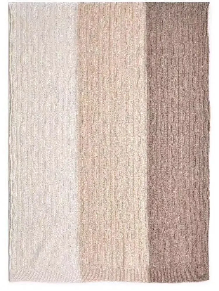 Зимний Элегантный двусторонний монгольский шарф из 100% кашемира