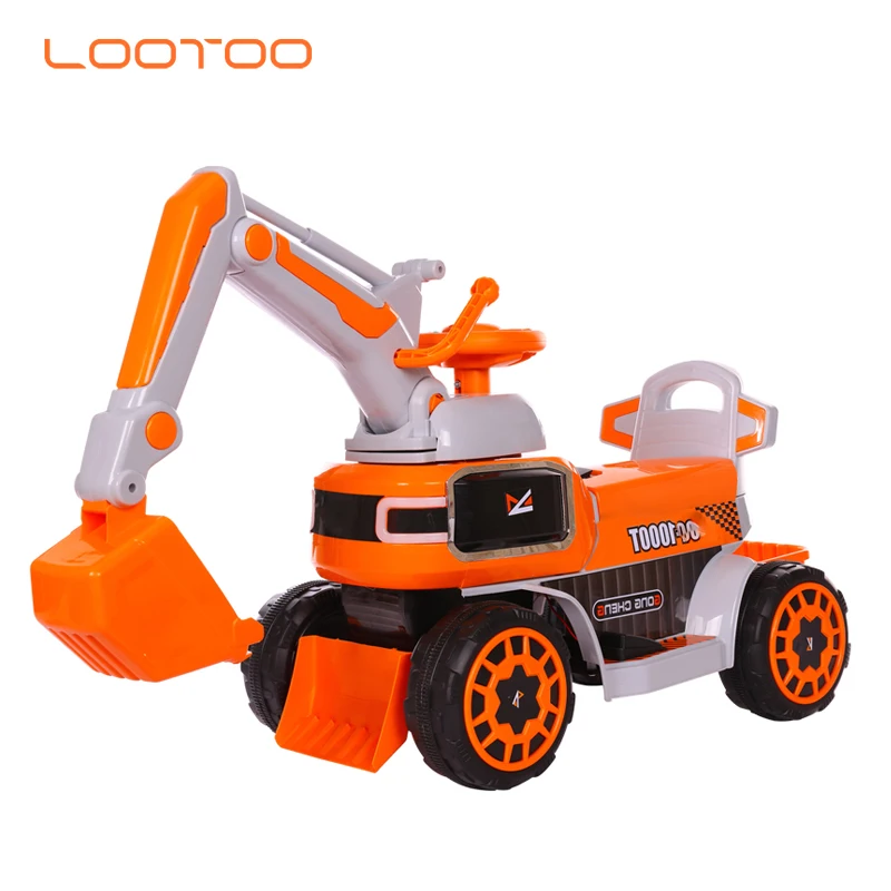 China factory cheap price electric children construction car toy excavator