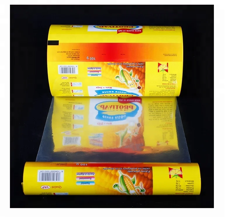 Custom printed laminated corn flour packing bopp film roll with high quality