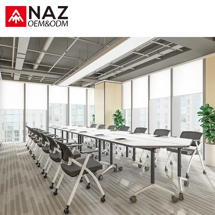 
Free combination staff desk gold functional metal conference table 