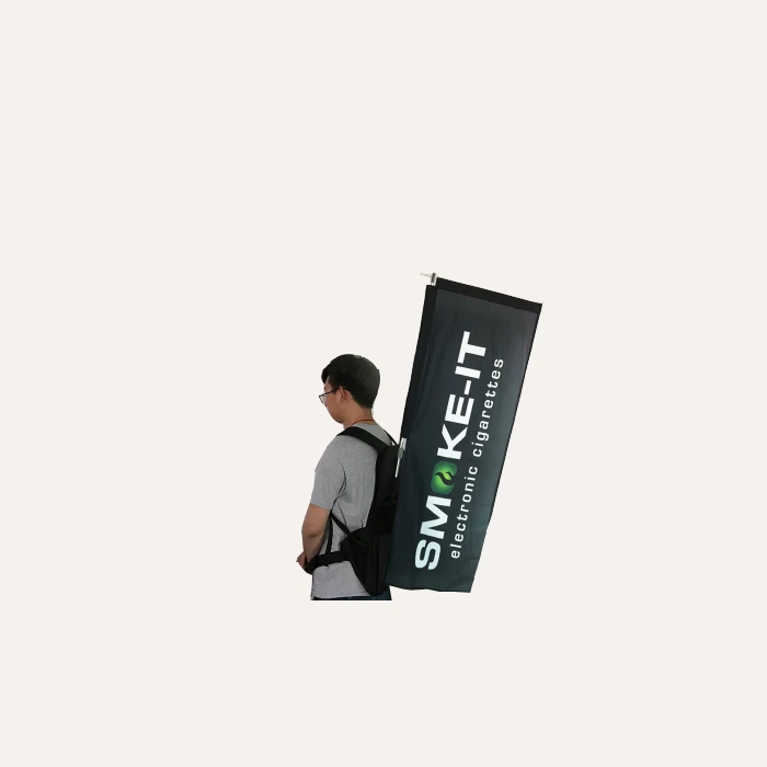 
Weihai WZRODS Mobile Digital Billboard Outdoor Street Customized Printed Logo Banner Backpack For Promotion 