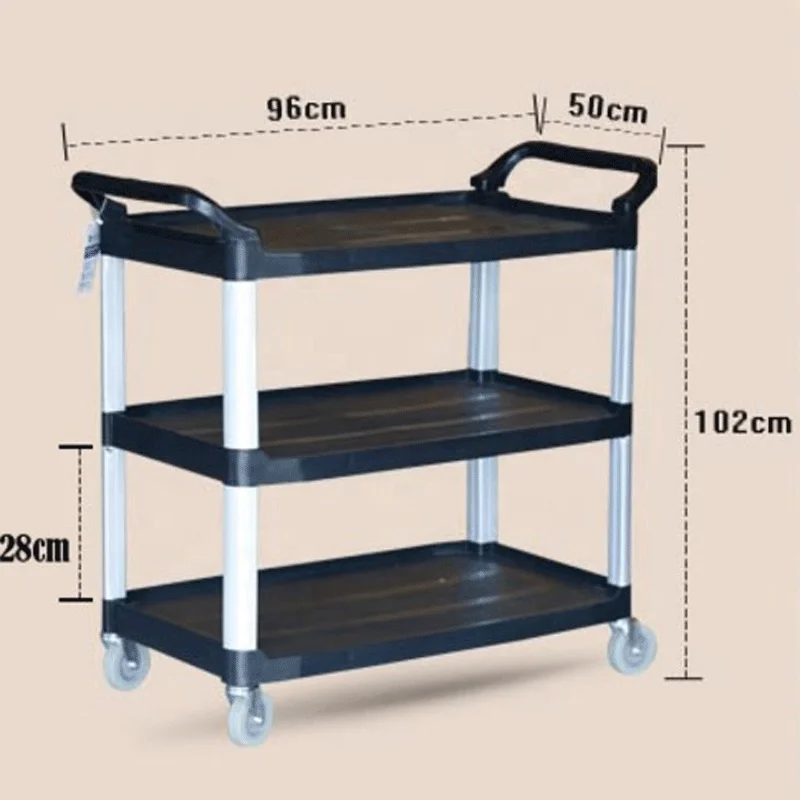  Новый стиль дизайн полный размер 4 колеса Высокое качество Пластиковые Мобильная подвижная комната шеф повара отеля услуги обеденный стол маникюрный салон трамвай