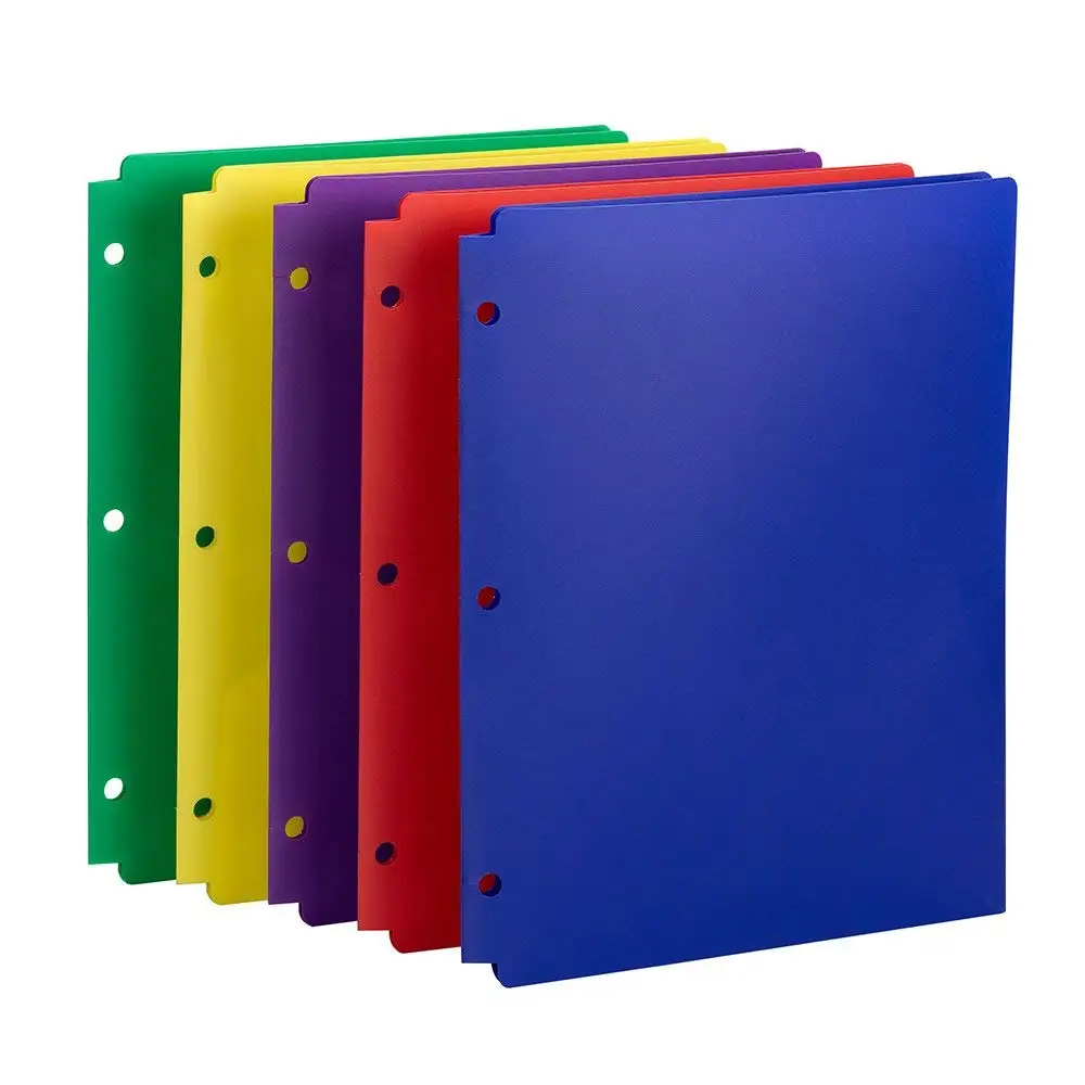 wholesale  double 3 - hole manual account inside the core index custom color separation page A4/A5 size paper file
