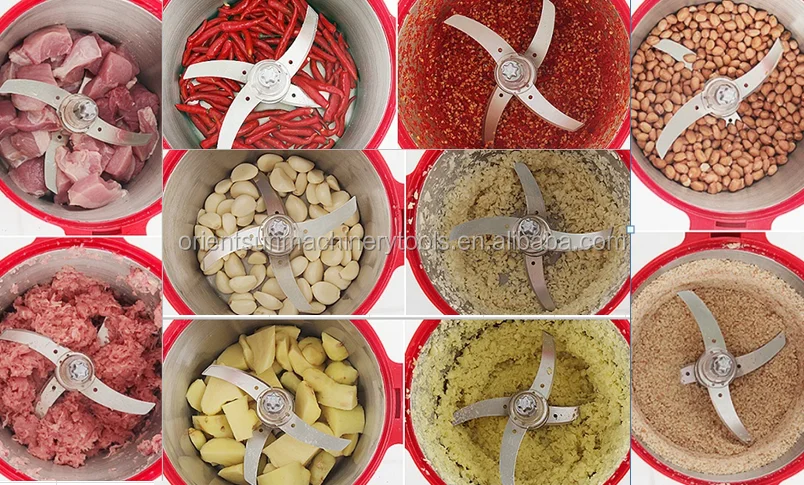 5 Liter Multi vegetable slicer chopper,kitchen appliance food processing machine meat grinder electric