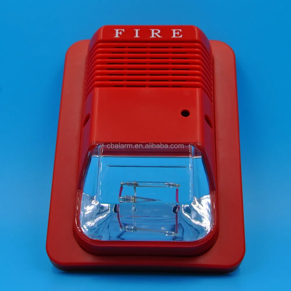 Fire alarm strobe siren with sound
