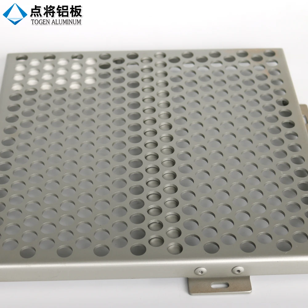 Modern decorative aluminium perforated facade cladding