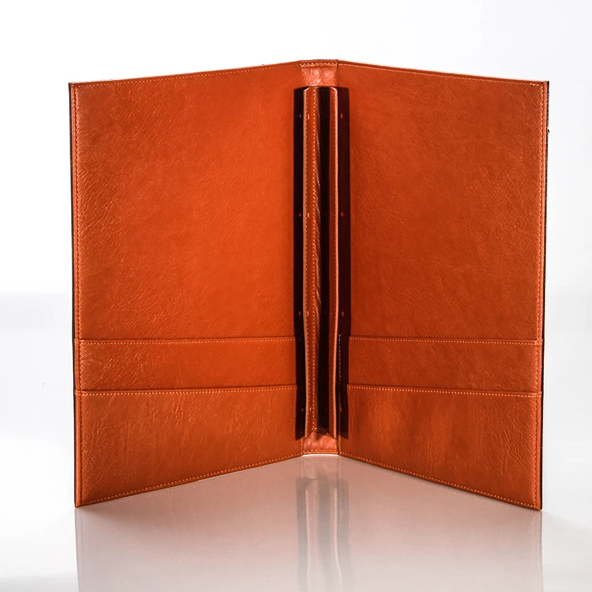 Customizable PU Leather Menu Cover for Restaurant