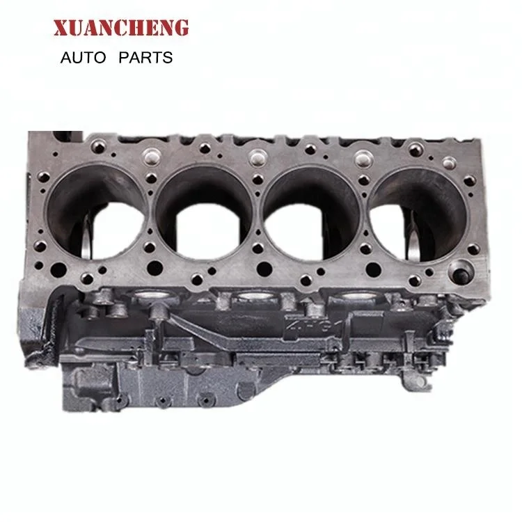 Milexuan Auto Parts 4HG1 Tractor Engine Short Cylinder Block For Isuzu 4Hg1 Engine