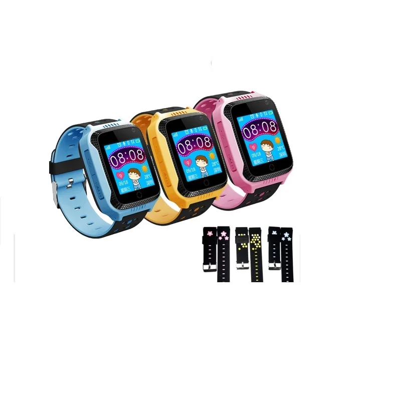 
Newly 1.44 inch Touch Screen Smart Watch With SOS Camera flashlight Positioning Location Baby BT Watch 