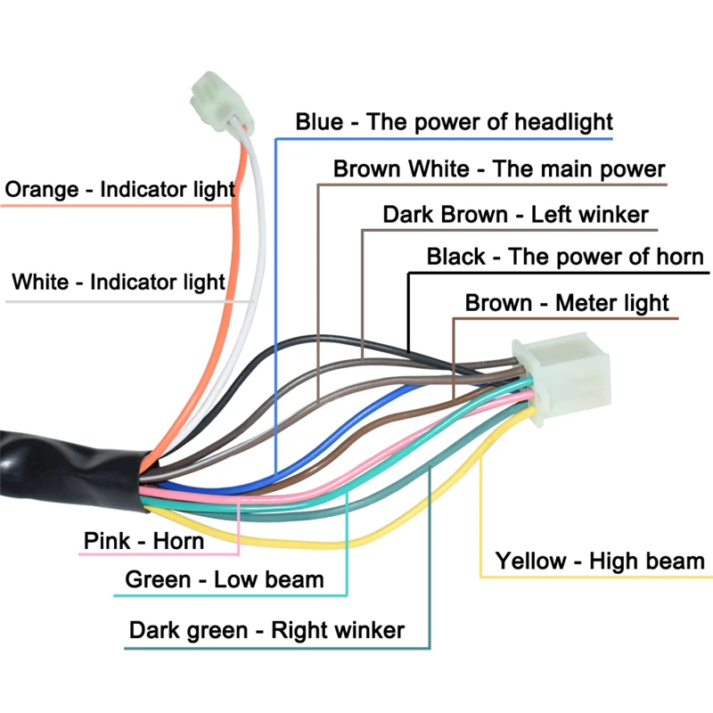 22mm Motorcycle ATV Handlebar Control Switches Headlight Fog Lamp Light Turn Signal Horn Switch Button