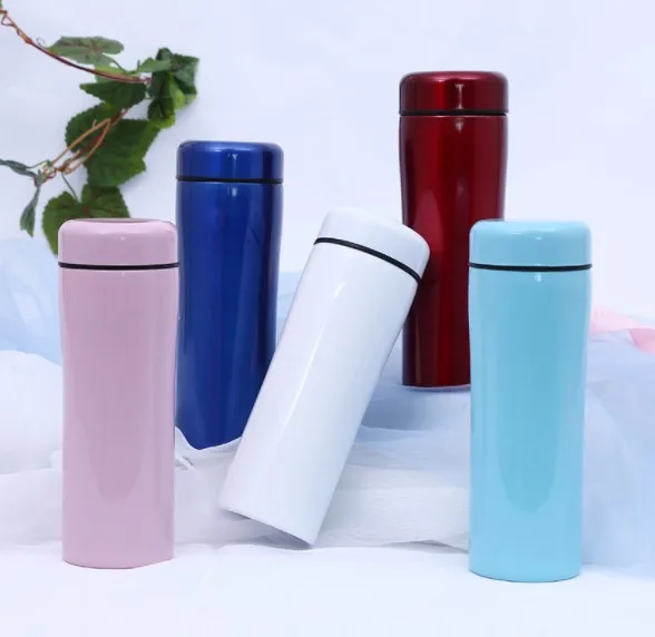 Customized logo 380ML Stainless Steel Ceramic Double Walled Vacuum Insulated Flask