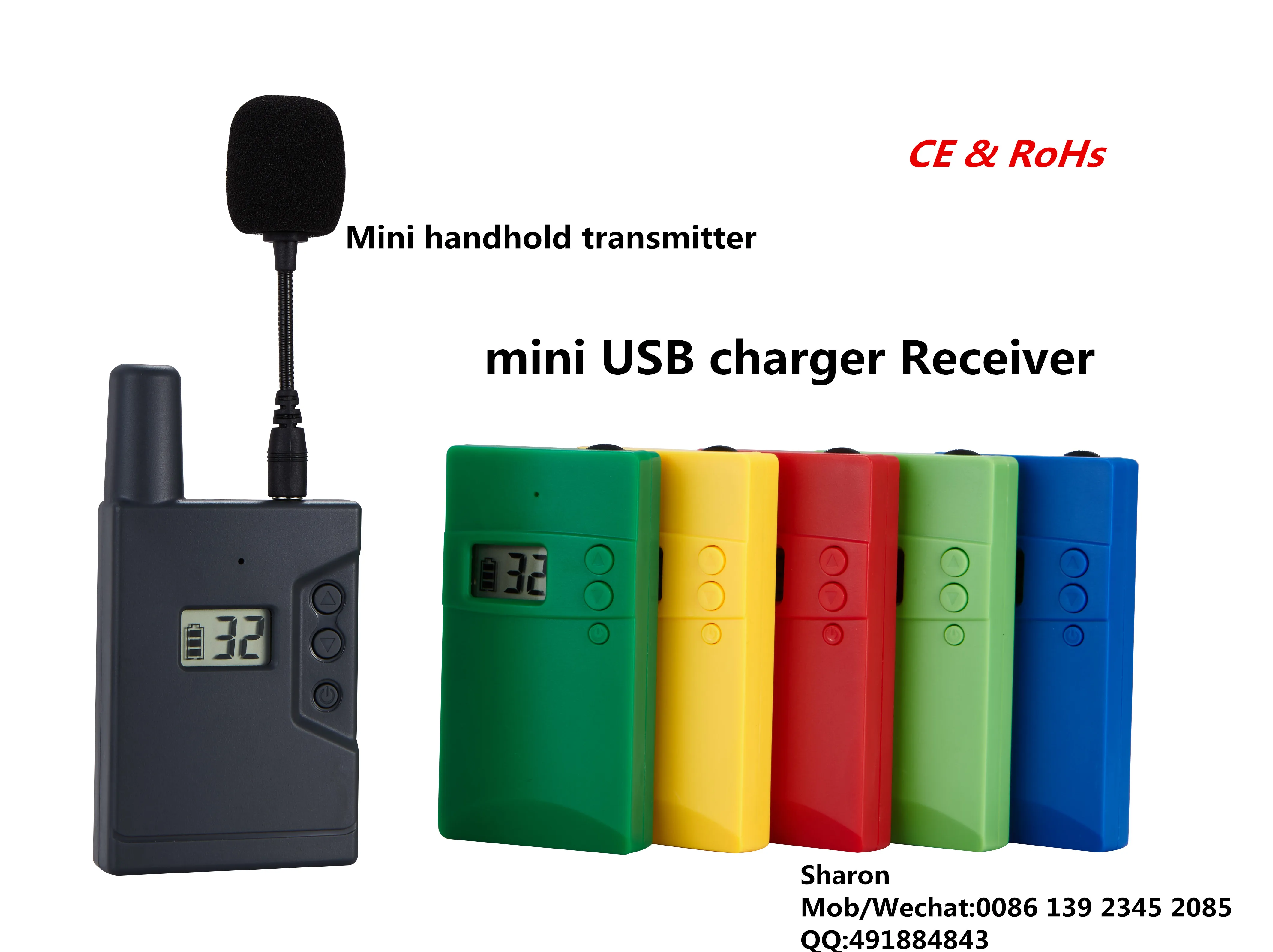 Wireless Audio Guide System / Simultaneous Translation Device / Tour Equipment / Anti-interference Receiver And Transmitter