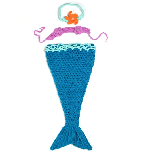 Wholesale Baby Photo Props Newborn Mermaid Design Photo Props Baby Clothing
