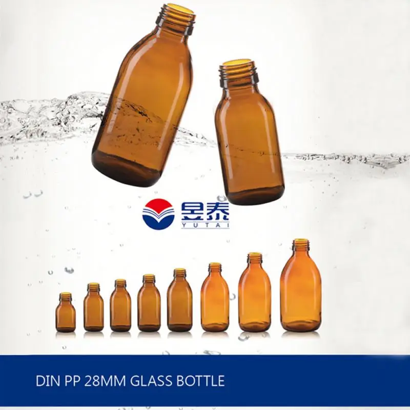 Various Amber Hair Care Oil Glass Syrup Bottle With Crc Dropper Cap